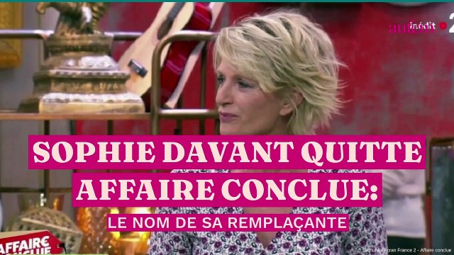 Sophie Davant quitte Affaire conclue : le nom de sa remplaçante dévoilé