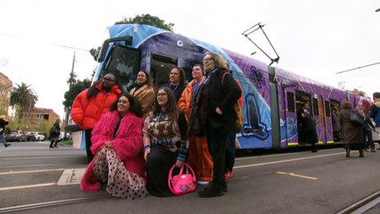 Six new trams designed by First Nations artist roll out