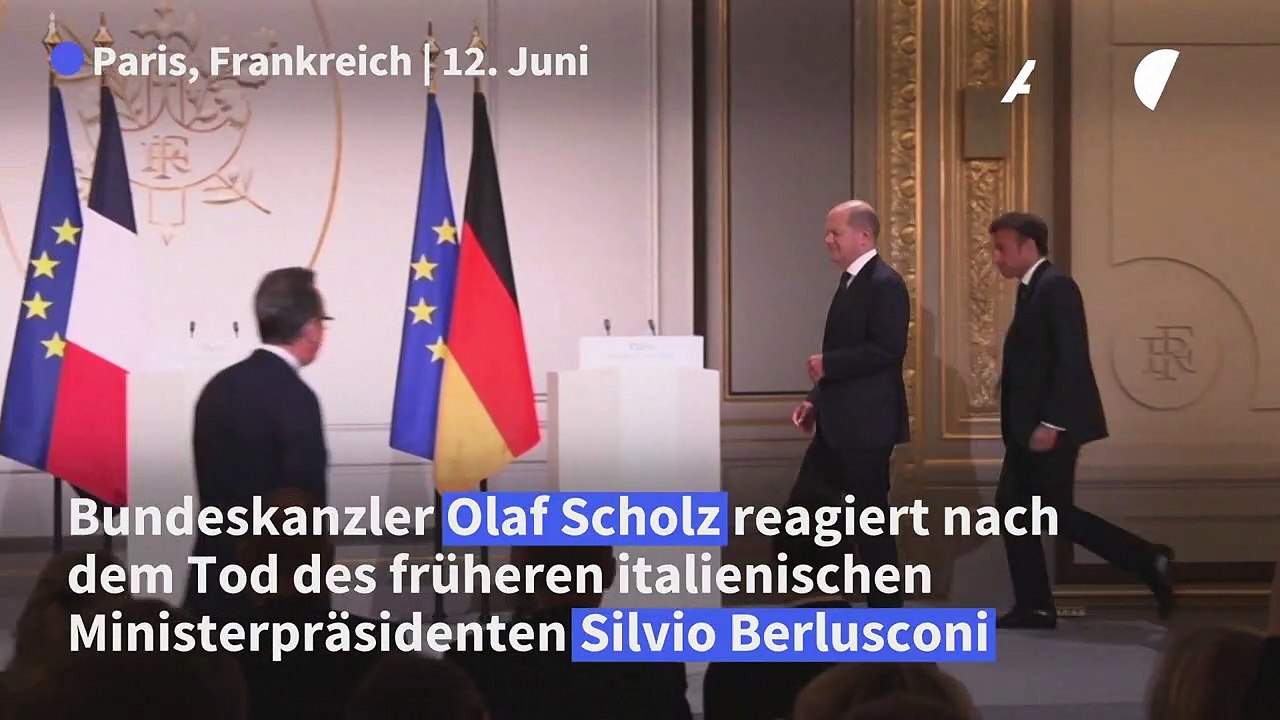 Scholz: 'Ein wenig innehalten' nach dem Tod von Berlusconi