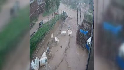 Afyonkarahisar'da sağanak etkili oldu