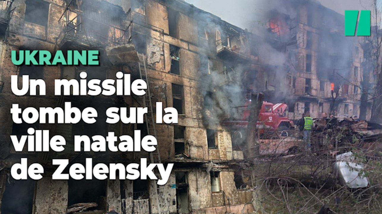 En Ukraine, des frappes russes font six morts à Kryvyï Rig, ville natale de Volodymyr Zelensky