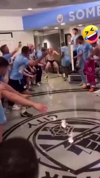 Champions' Laughter  Hilarious Moment with Manchester City Players