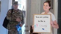 Soldier Opens Door To Wife's Pregnancy Reveal After 6 Years Of Trying | Happily TV