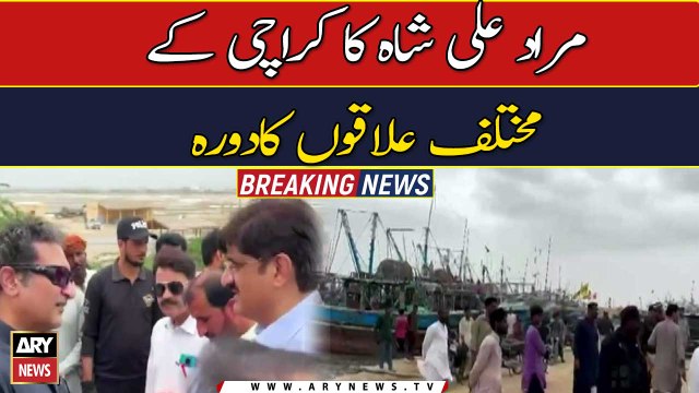 CM Sindh Murad Ali Shah visited different areas of Karachi