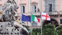 Lutto nazionale a Milano, bandiere a mezz'asta per Silvio Berlusconi