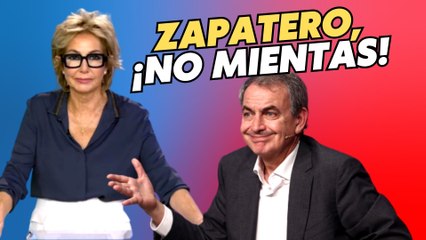 Ana Rosa arranca de cuajo la medalla que se pone Zapatero con ETA