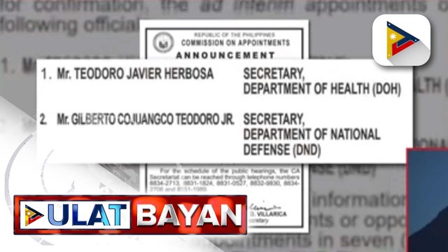 Ad interim appointment ni Sec. Herbosa, Sec. Teodoro, isusumite na ni PBBM sa CA