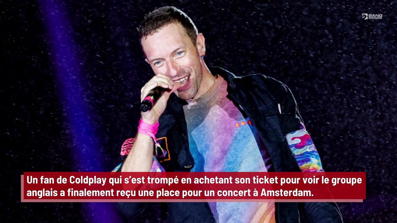 Un fan de Coldplay achète un mauvais ticket mais le groupe lui fait une belle surprise !