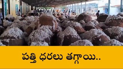 ఆదోని: మార్కెట్ యార్డులో తగ్గిన పత్తి ధరలు