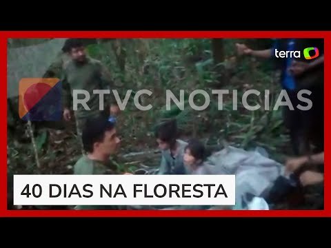 Colômbia divulga novas imagens do resgate de crianças na Amazônia