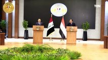 مؤتمر صحفي مشترك بين رئيس الوزراء المصري ورئيس الوزراء العراقي