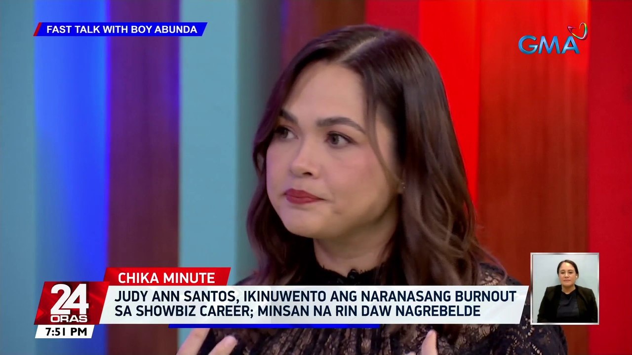 Judy Ann Santos, ikinuwento ang naranasang burnout sa showbiz career; minsan na rin daw nagrebelde | 24 Oras