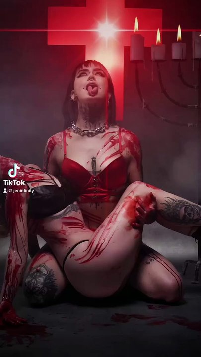 The blood Sister… Pour ce shooting nous avons voulu quelque chose de dark et gore en même temps   Espérant que ce contenu te plaise .  D’autres arrivent avec des vidéos backstage…  Oublie pas de me suivre pour ne rien louper  A tout bientôt, Jen.