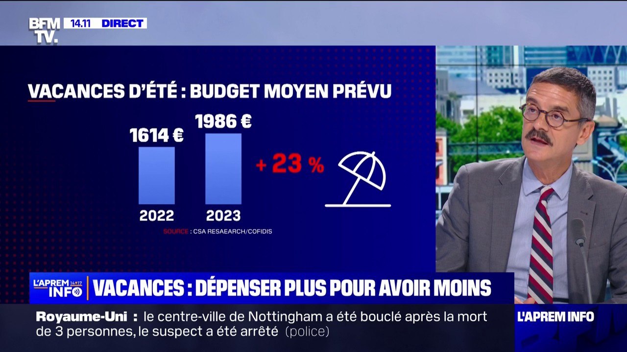 Le budget vacances des Français augmente de 23% à cause de l'inflation