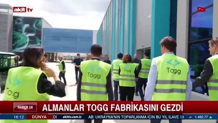 Almanlar TOGG fabrikasını gezdi