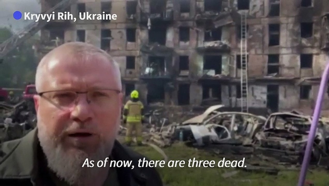 At least three killed in Russian missile strike on Ukraine's Kryvyi Rih: city official