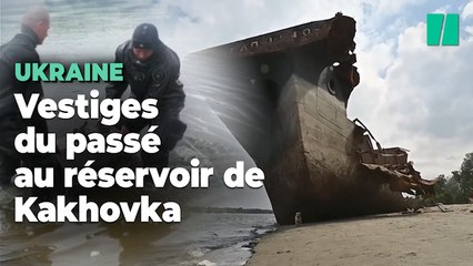 En Ukraine, le réservoir de Kakhovka dévoile des crânes et des armes datant de la 2nd Guerre mondiale