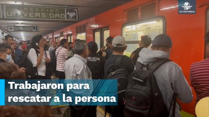 Download Video: Se avienta a las vías del tren en la Línea 3 del Metro CDMX