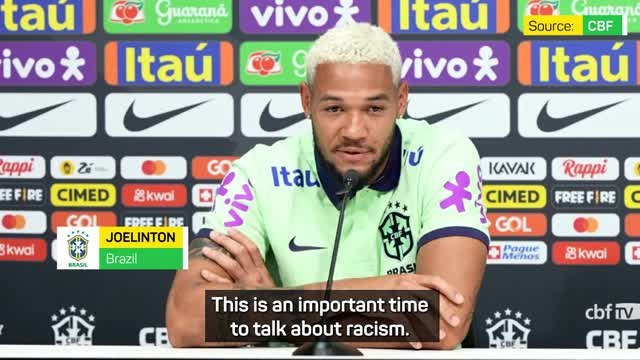 Joelinton calls for change following Vinicius racist abuse
