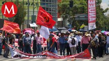 Protestas en el Zócalo de la Ciudad de México