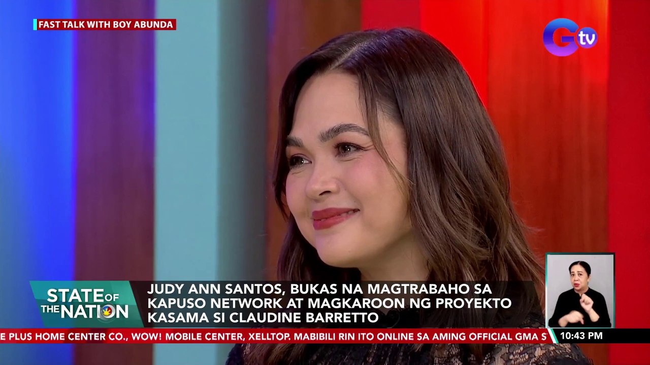 Judy Ann Santos, bukas na magtrabaho sa Kapuso Network at magkaroon ng proyekto kasama si Claudine Barretto | SONA