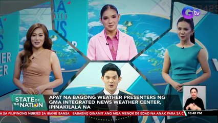 Download Video: Apat na bagong weather presenters ng GMA Integrated News Weather Center, ipinakilala na | SONA