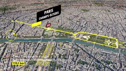 Le profil de la 21e étape en vidéo - Cyclisme - Tour de France 2023
