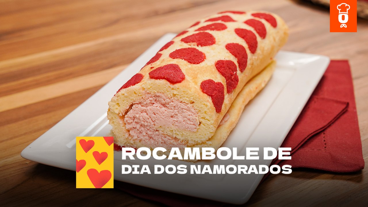 Rocambole de dia dos namorados