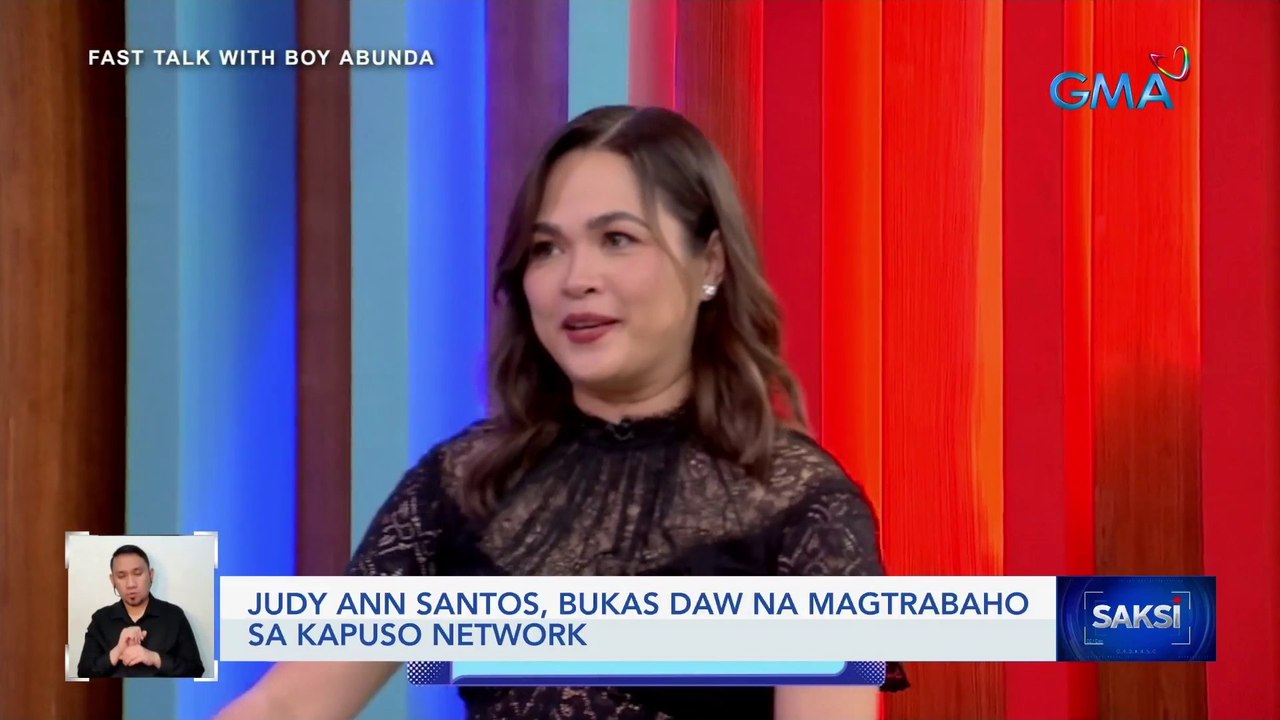 Judy Ann Santos, bukas daw na magtrabaho sa Kapuso Network | Saksi