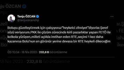 Tanju Özcan'dan Erdoğan'a mektup: Heykel için Cumhurbaşkanı'ndan muvafakat istedim