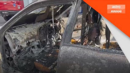 Tong gas meletup punca tiga beranak melecur