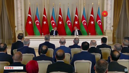 Le moment qui a marqué la conférence de presse ! Aliyev a ri de la proposition du président Erdogan concernant le nombre d'enfants
