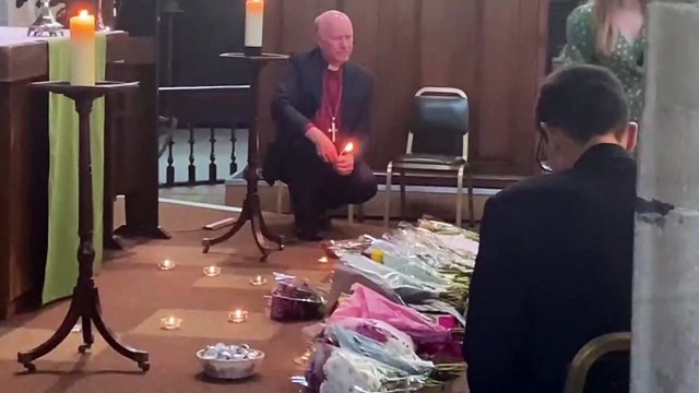 Nottingham students gather for vigil at St James church to commemorate victims of Nottingham attacks.
