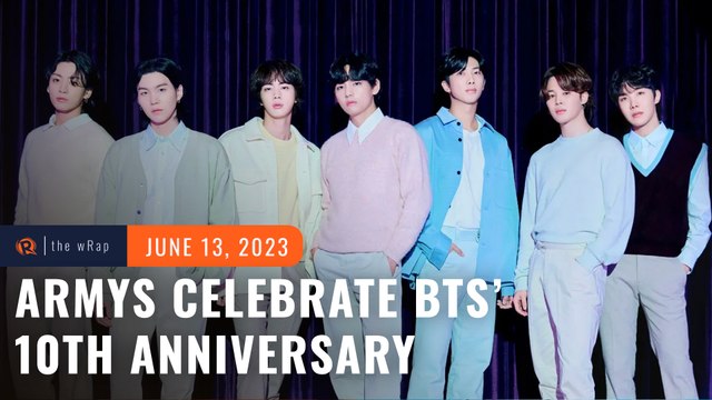 Fans celebrate K-pop supergroup BTS' 10-year anniversary