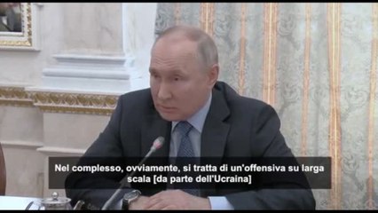 Putin: "Le perdite per l'Ucraina a livelli catastrofici"