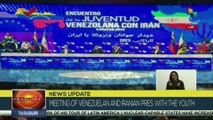 Presidents of Venezuela and Iran meet with the Venezuelan Youth