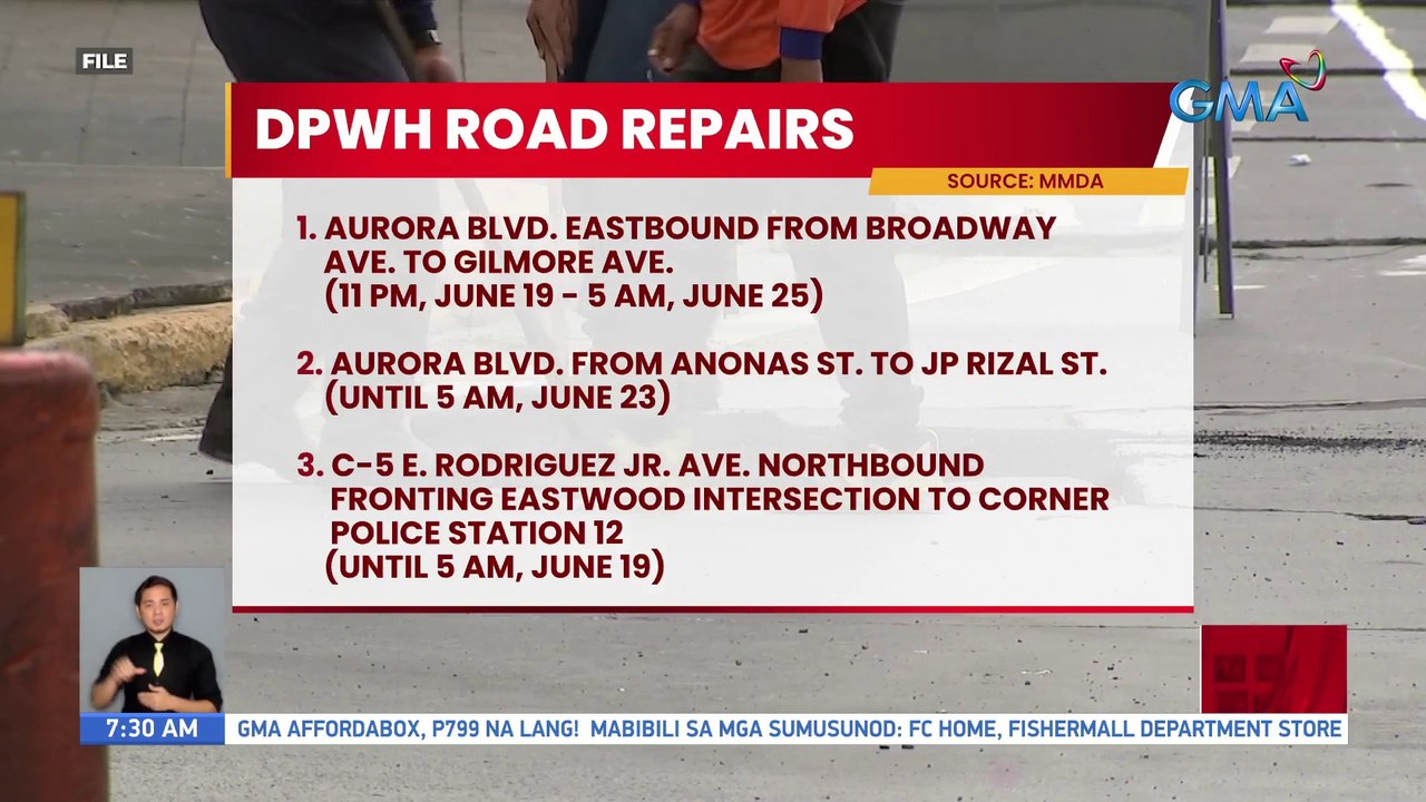 DPWH Road Repairs | UB
