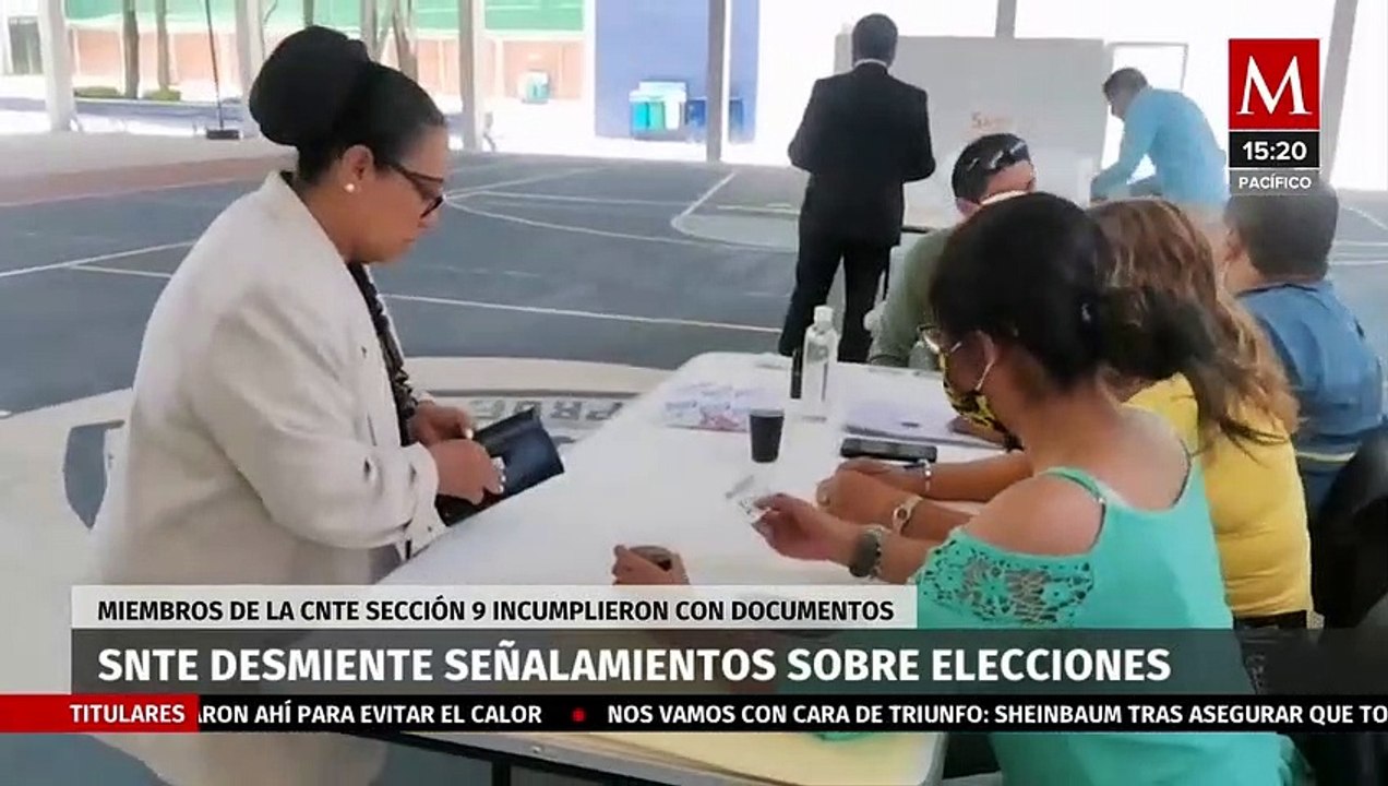 SNTE desmiente los señalamientos que realizaron miembros del CNTE sección 9