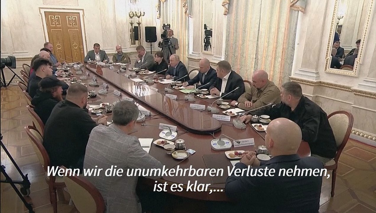 Putin spricht von 'nahezu katastrophalen' Verlusten der ukrainischen Armee