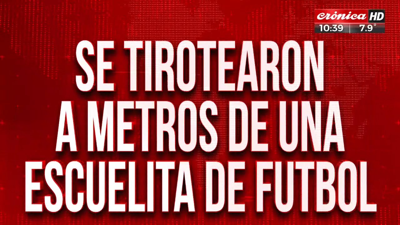 Se tirotearon frente a una escuela de fútbol