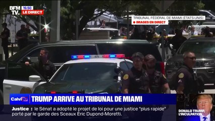 Comparution de Donald Trump: l'ancien président des États-Unis est arrivé au tribunal de Miami