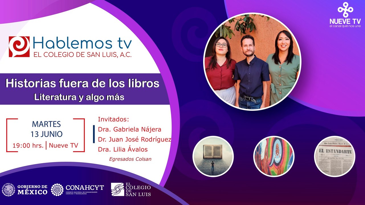 #HablemosTV sobre el mundo de la Literatura con El Colegio de San Luis A.C.