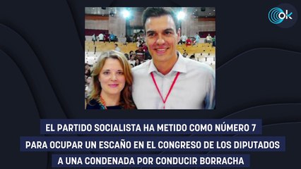 El PSOE mete como candidata al Congreso por Valencia a una alcaldesa condenada por conducir borracha