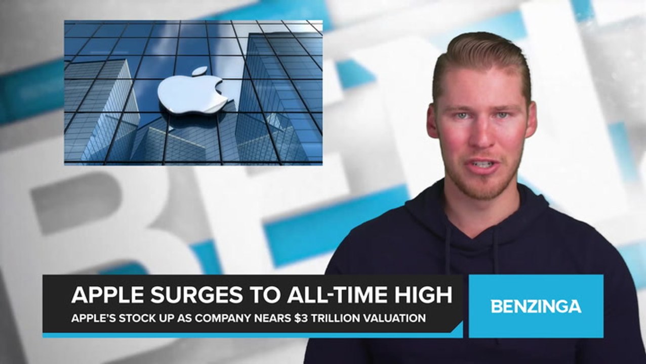 Apple Surges to All-Time High as Company Nears $3 Trillion Valuation