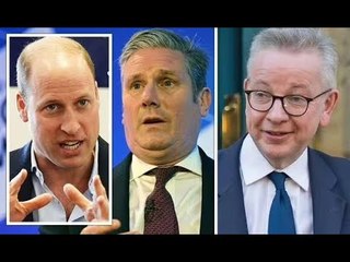 Il principe William chiacchiera con Michael Gove e Keir Starmer mentre si prepara a lanciare un nuov
