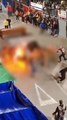 Vídeo volta a repercutir após homem ser atacado por touro em chamas na Espanha