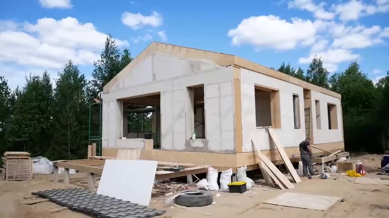 A warm house in four days. From start to finish