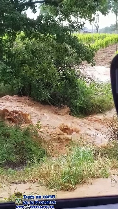 Grosses inondations sur TRETS 13JUIN2023