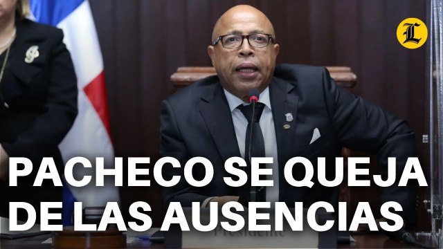 ALFREDO PACHECO SE QUEJA DE QUE DIPUTADOS NO QUIEREN TRABAJAR POR ESTAR HACIENDO CAMPAÑA ELECTORAL