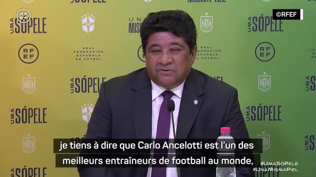 Brésil - Rodrigues : “Les jeunes footballeurs veulent avoir un entraîneur comme Ancelotti”